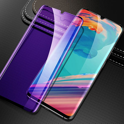 Ultra Clear Anti Blue Light Full Screen Protector Tempered Glass for OnePlus 7 Black