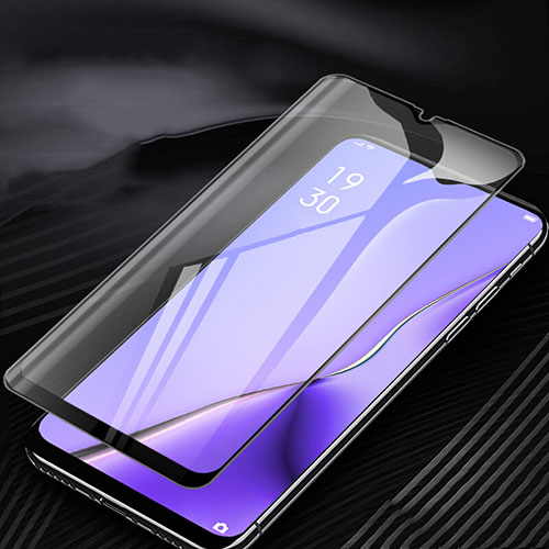 Ultra Clear Anti Blue Light Full Screen Protector Tempered Glass for Oppo A11 Black