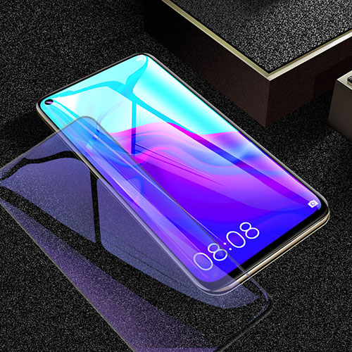 Ultra Clear Anti Blue Light Full Screen Protector Tempered Glass for Oppo A52 Black