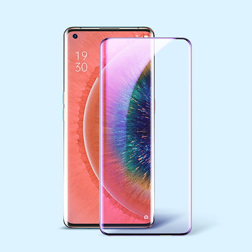 Ultra Clear Anti Blue Light Full Screen Protector Tempered Glass for Oppo Find X2 Pro Black