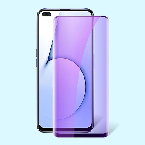 Ultra Clear Anti Blue Light Full Screen Protector Tempered Glass for Realme X50 5G Black