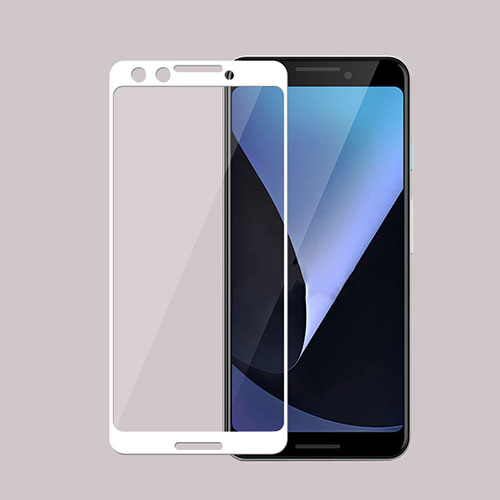 Ultra Clear Full Screen Protector Tempered Glass F02 for Google Pixel 3 White