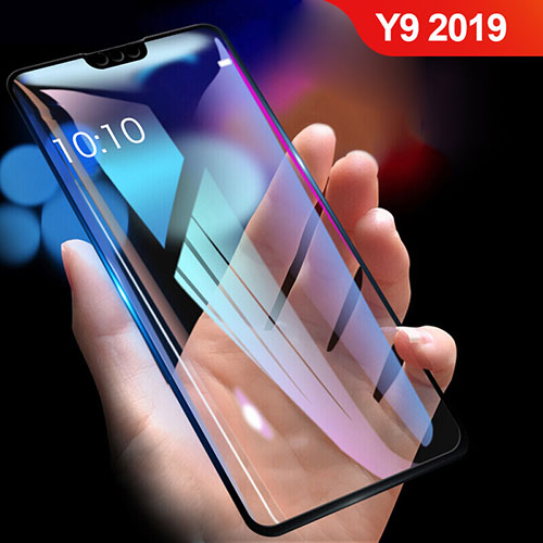 Ultra Clear Full Screen Protector Tempered Glass F02 for Huawei Y9 (2019) Black