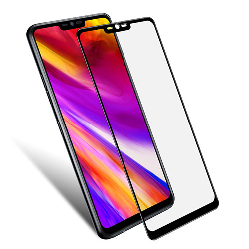 Ultra Clear Full Screen Protector Tempered Glass F02 for LG G7 Black