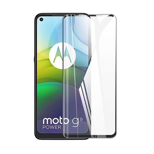 Ultra Clear Full Screen Protector Tempered Glass F02 for Motorola Moto G9 Power Black