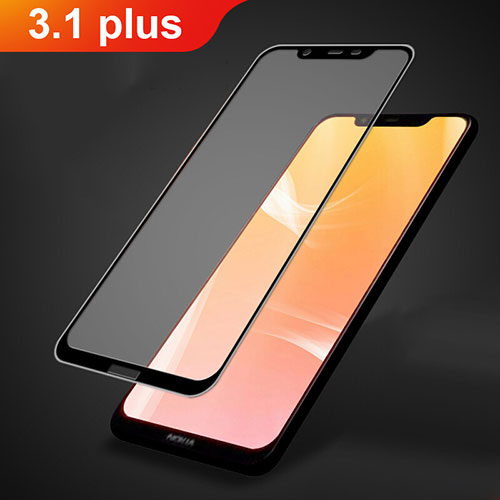 Ultra Clear Full Screen Protector Tempered Glass F02 for Nokia 3.1 Plus Black