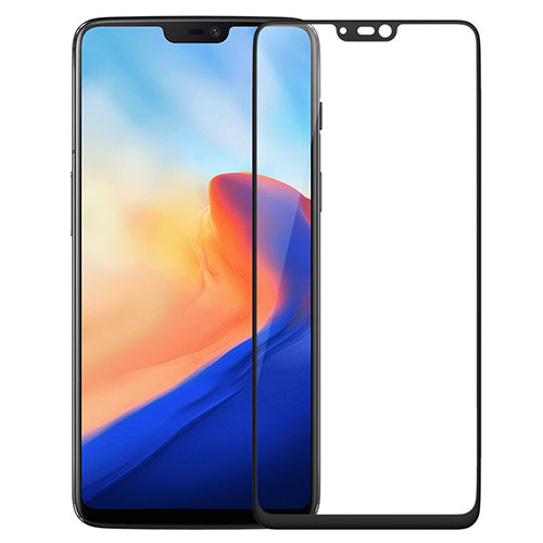 Ultra Clear Full Screen Protector Tempered Glass F02 for OnePlus 6 Black