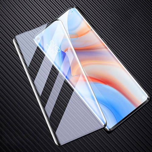 Ultra Clear Full Screen Protector Tempered Glass F02 for Oppo Reno4 Pro 5G Black