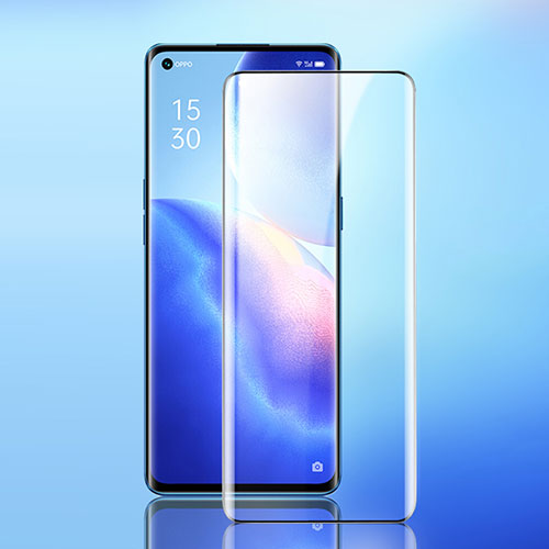 Ultra Clear Full Screen Protector Tempered Glass F02 for Oppo Reno5 Pro+ Plus 5G Black