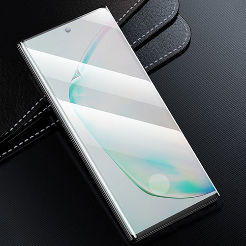 Ultra Clear Full Screen Protector Tempered Glass F02 for Samsung Galaxy Note 10 Plus Black