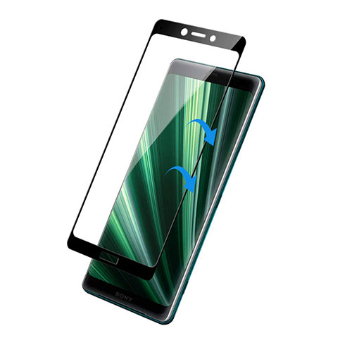Ultra Clear Full Screen Protector Tempered Glass F02 for Sony Xperia 1 Black