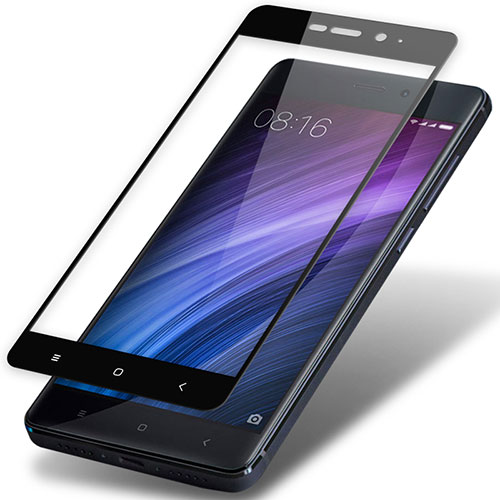 Ultra Clear Full Screen Protector Tempered Glass F02 for Xiaomi Redmi 4 Prime High Edition Black