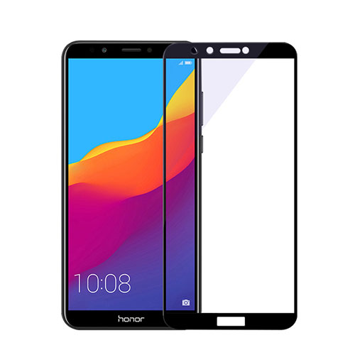Ultra Clear Full Screen Protector Tempered Glass F03 for Huawei Enjoy 8 Black