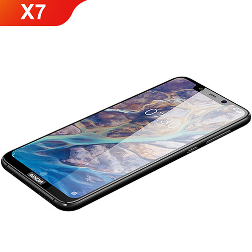 Ultra Clear Full Screen Protector Tempered Glass F03 for Nokia X7 Black