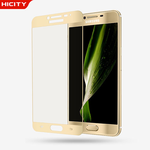 Ultra Clear Full Screen Protector Tempered Glass F03 for Samsung Galaxy C7 SM-C7000 Gold