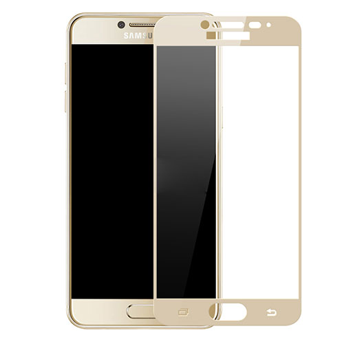 Ultra Clear Full Screen Protector Tempered Glass F03 for Samsung Galaxy C9 Pro C9000 Gold