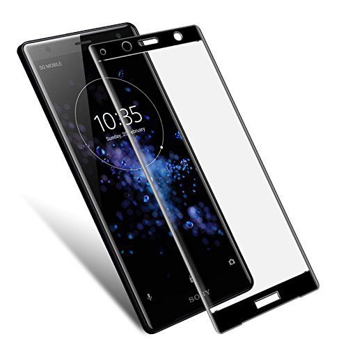 Ultra Clear Full Screen Protector Tempered Glass F03 for Sony Xperia XZ2 Compact Black