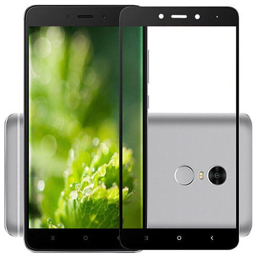 Ultra Clear Full Screen Protector Tempered Glass F03 for Xiaomi Redmi Note 4X High Edition Black
