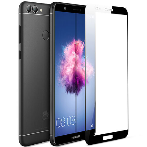 Ultra Clear Full Screen Protector Tempered Glass F04 for Huawei P Smart Black