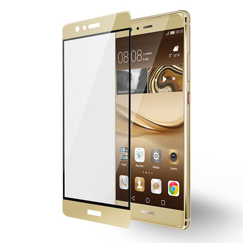 Ultra Clear Full Screen Protector Tempered Glass F04 for Huawei P9 Plus Gold