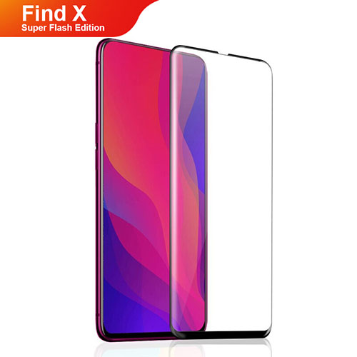 Ultra Clear Full Screen Protector Tempered Glass F04 for Oppo Find X Super Flash Edition Black