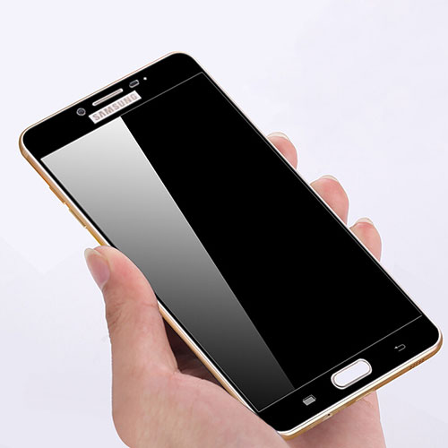 Ultra Clear Full Screen Protector Tempered Glass F04 for Samsung Galaxy C5 SM-C5000 Black