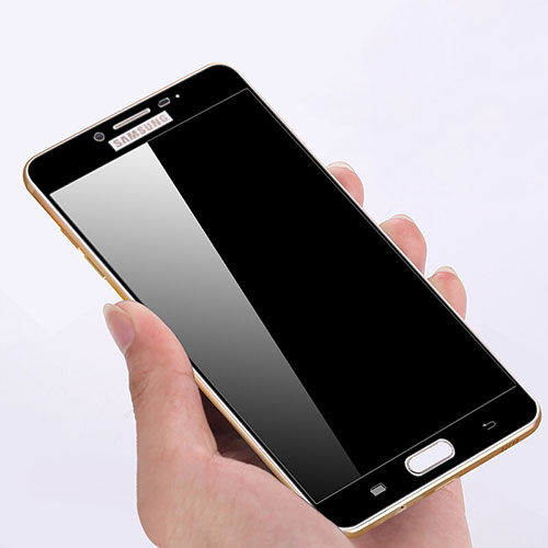 Ultra Clear Full Screen Protector Tempered Glass F04 for Samsung Galaxy C7 SM-C7000 Black