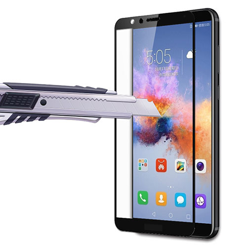 Ultra Clear Full Screen Protector Tempered Glass F05 for Huawei Honor Play 7X Black
