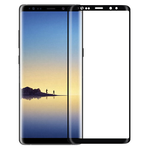 Ultra Clear Full Screen Protector Tempered Glass F05 for Samsung Galaxy Note 8 Duos N950F Black
