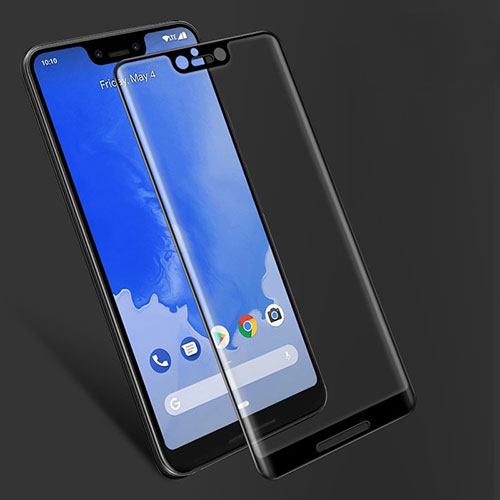 Ultra Clear Full Screen Protector Tempered Glass F06 for Google Pixel 3 XL Black