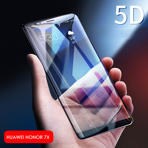 Ultra Clear Full Screen Protector Tempered Glass F06 for Huawei Honor 7X Black