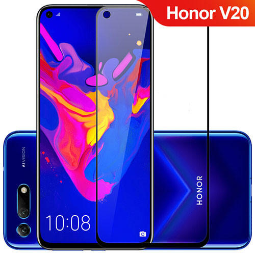 Ultra Clear Full Screen Protector Tempered Glass F08 for Huawei Honor View 20 Black