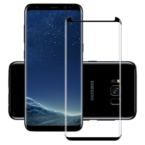 Ultra Clear Full Screen Protector Tempered Glass F11 for Samsung Galaxy S8 Black
