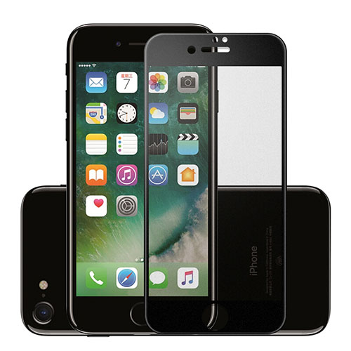 Ultra Clear Full Screen Protector Tempered Glass F16 for Apple iPhone 7 Black