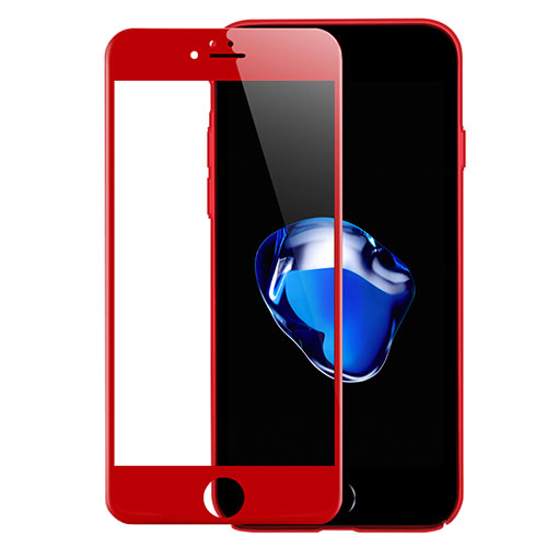 Ultra Clear Full Screen Protector Tempered Glass F18 for Apple iPhone SE (2020) Red