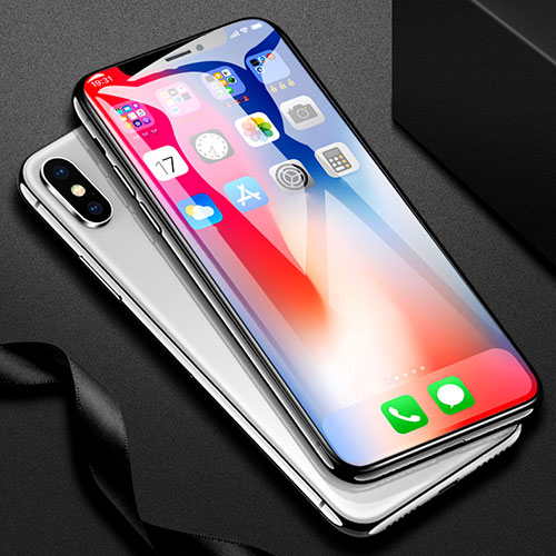 Ultra Clear Full Screen Protector Tempered Glass F31 for Apple iPhone X Black