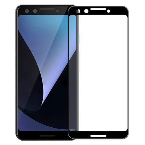 Ultra Clear Full Screen Protector Tempered Glass for Google Pixel 3 Black