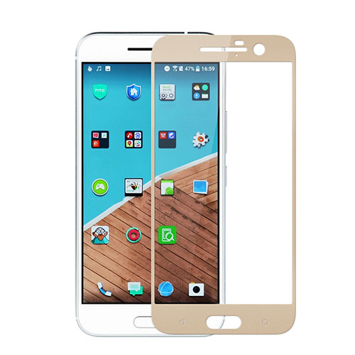 Ultra Clear Full Screen Protector Tempered Glass for HTC 10 One M10 Gold