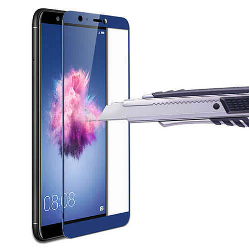 Ultra Clear Full Screen Protector Tempered Glass for Huawei Enjoy 7S Blue