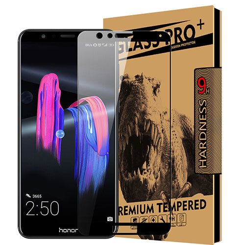 Ultra Clear Full Screen Protector Tempered Glass for Huawei Honor 7X Black