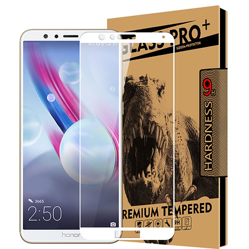 Ultra Clear Full Screen Protector Tempered Glass for Huawei Honor Play 7X White