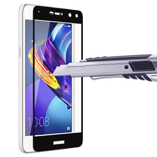 Ultra Clear Full Screen Protector Tempered Glass for Huawei Y6 (2017) Black