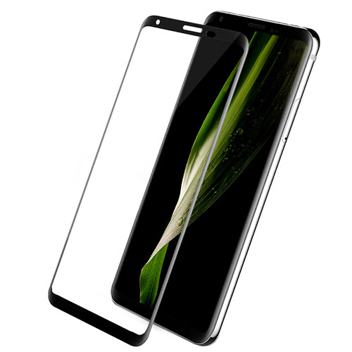 Ultra Clear Full Screen Protector Tempered Glass for LG V30 Black
