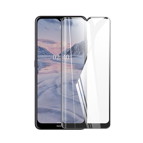 Ultra Clear Full Screen Protector Tempered Glass for Nokia 2.4 Black
