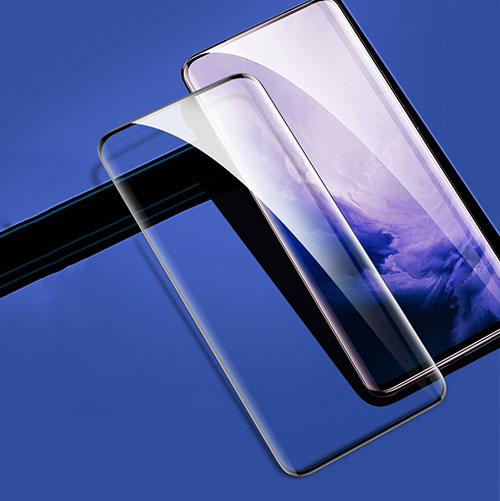 Ultra Clear Full Screen Protector Tempered Glass for OnePlus 7T Pro Black