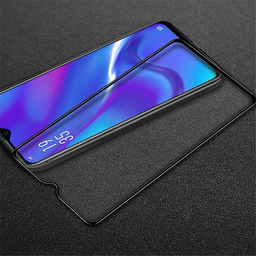 Ultra Clear Full Screen Protector Tempered Glass for Oppo A12 Black