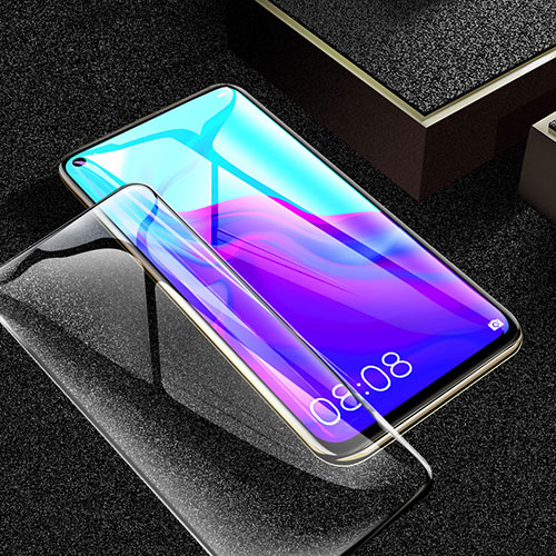 Ultra Clear Full Screen Protector Tempered Glass for Oppo A72 Black