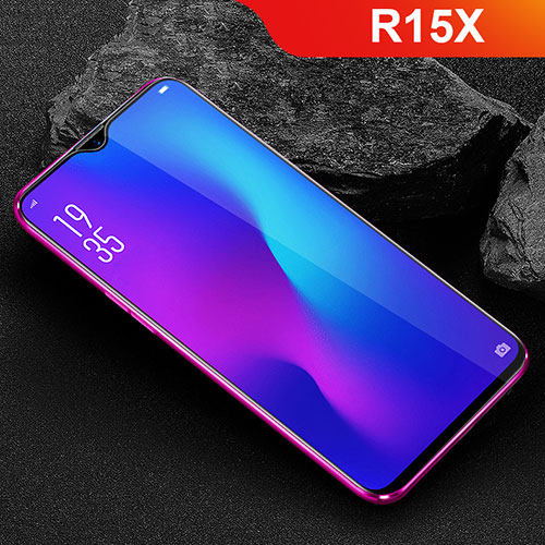 Ultra Clear Full Screen Protector Tempered Glass for Oppo R15X Black