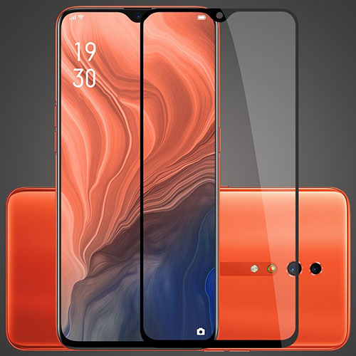 Ultra Clear Full Screen Protector Tempered Glass for Oppo Reno Z Black