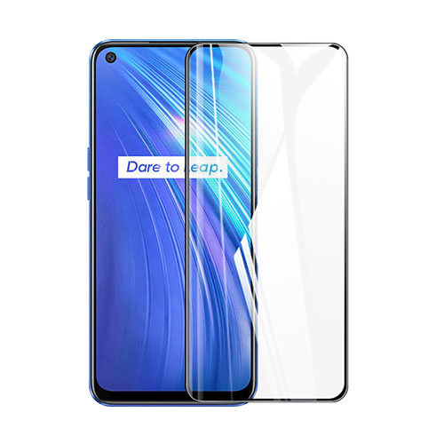 Ultra Clear Full Screen Protector Tempered Glass for Realme 6 Black